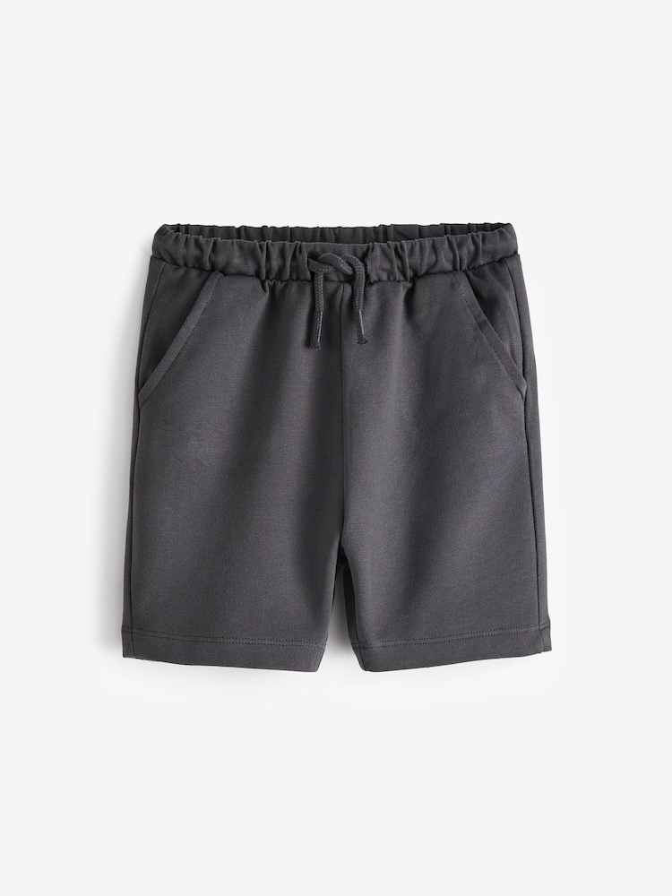 Mineral Blue/Charcoal/Light Grey Jersey Shorts 5 Pack (3mths-7yrs) - Image 3 of 8