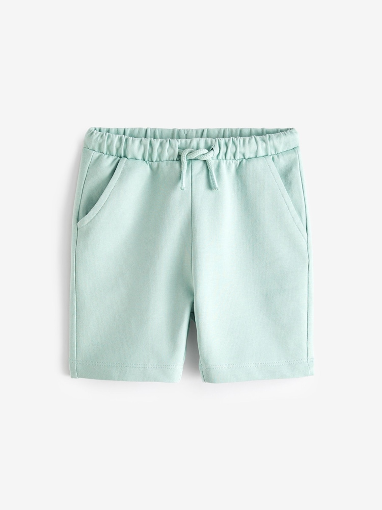 Mineral Blue/Charcoal/Light Grey Jersey Shorts 5 Pack (3mths-7yrs) - Image 5 of 8