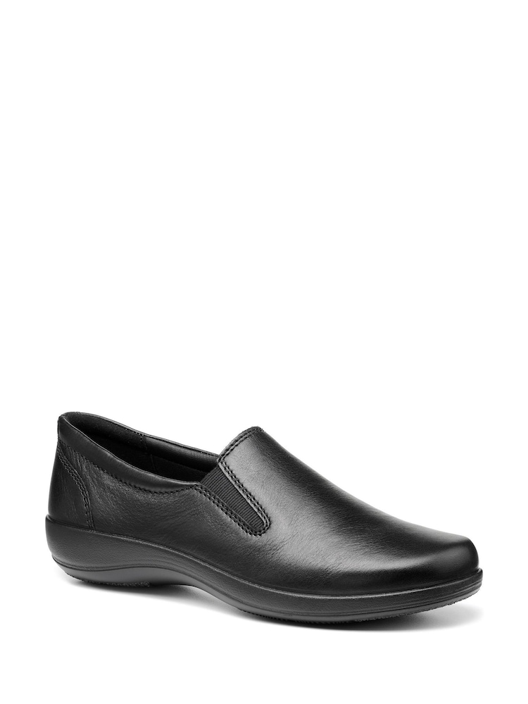 Hotter Glove II Black Extra Wide Fit Slip-On Shoes - Image 2 of 4