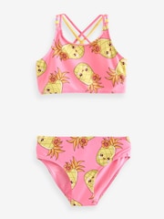 Pink Pineapple Printed Bikini (3-16yrs) - Image 1 of 3