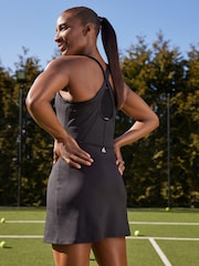Black Next Active Sleeveless Cross Back Detail Tennis Dress - Image 3 of 5