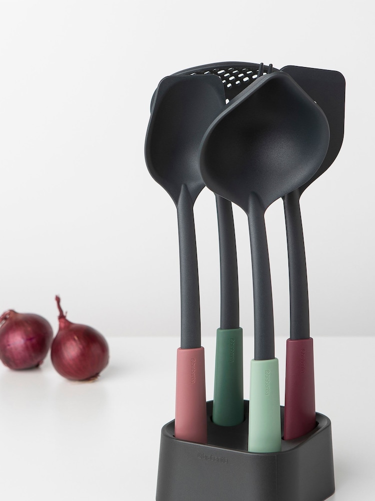 Brabantia Kitchen Utensils Set & Stand - Image 1 of 4 Brabantia Kitchen Utensils Set & Stand - Image 1 of 4