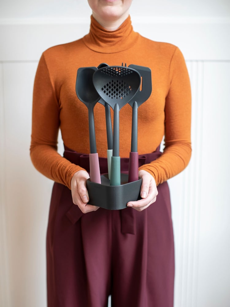 Brabantia Kitchen Utensils Set & Stand - Image 1 of 3