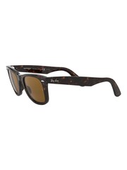 Ray-Ban Large Brown Wayfarer Polarised Lens Sunglasses - Image 3 of 12