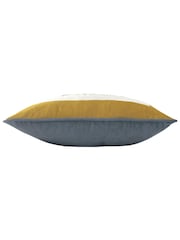 furn. Ochre Yellow Kitta Sits Here Printed Velvet Cushion - Image 2 of 3