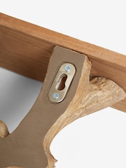 Natural Extra Large Barnaby Bear Wall Shelves - Image 3 of 6