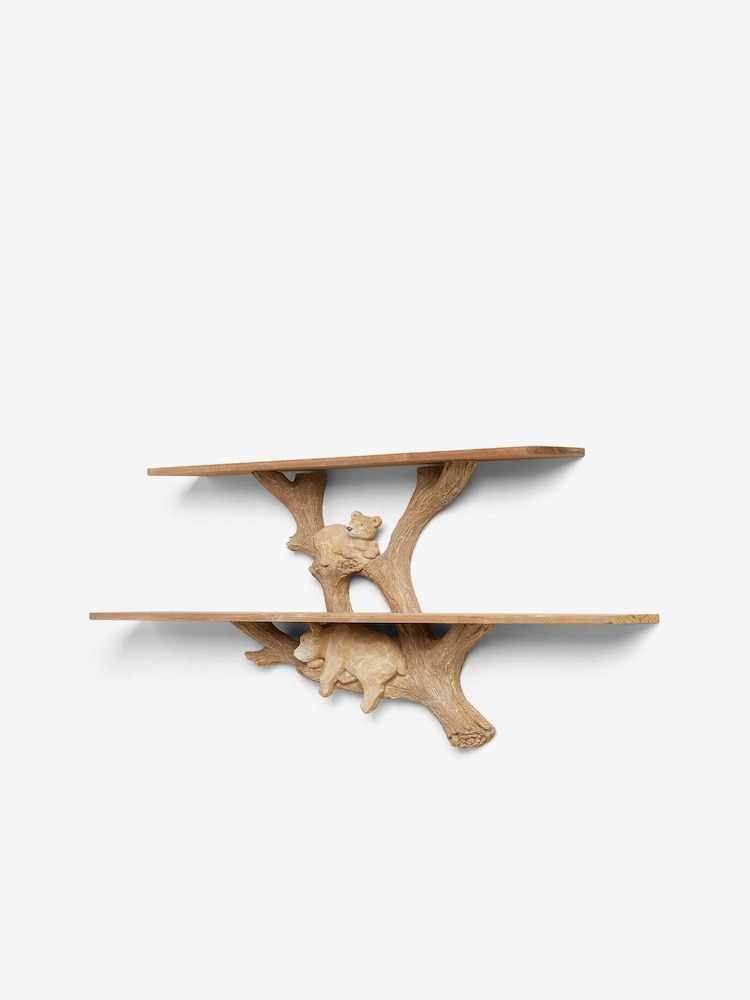 Natural Extra Large Barnaby Bear Wall Shelves - Image 5 of 6