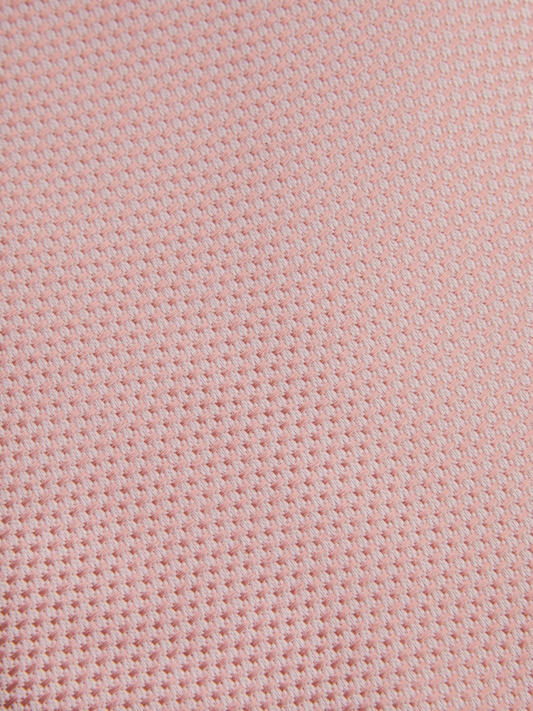 Reiss Soft Pink Ceremony Textured Silk Blend Tie - Image 5 of 5