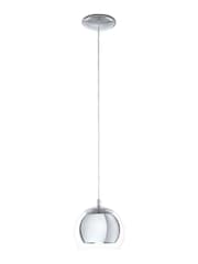 Eglo Silver Chrome Rocamar 1 Light Ceiling Light Pendant - Image 3 of 4