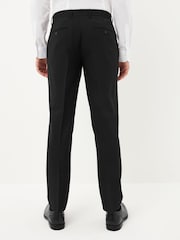 Black Slim Machine Washable Plain Front Smart Trousers - Image 2 of 10