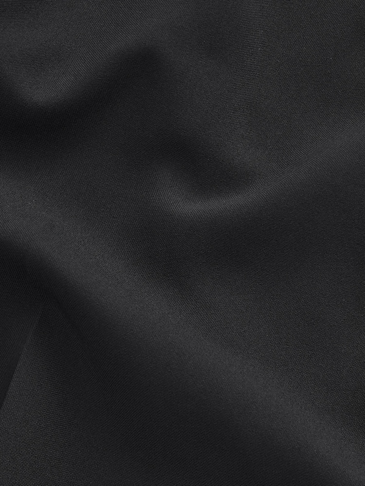 Noir - Slim Fit (Slim Fit) - Pantalon élégant lavable en machine uni sur le devant - Image 8 of 10
