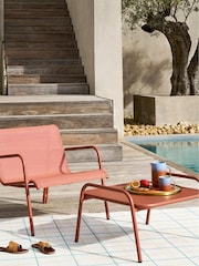 La Redoute Intérieurs Terracotta Lysa Aluminium Coffee Table Footrest - Image 1 of 6