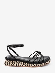 Black Forever Comfort® Knot Detail Wedges - Image 1 of 7