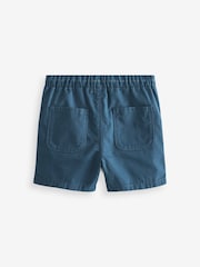 French Navy Blue/Mineral Pink/Tan Brown Pull-On Shorts 3 Pack (3mths-7yrs) - Image 2 of 2