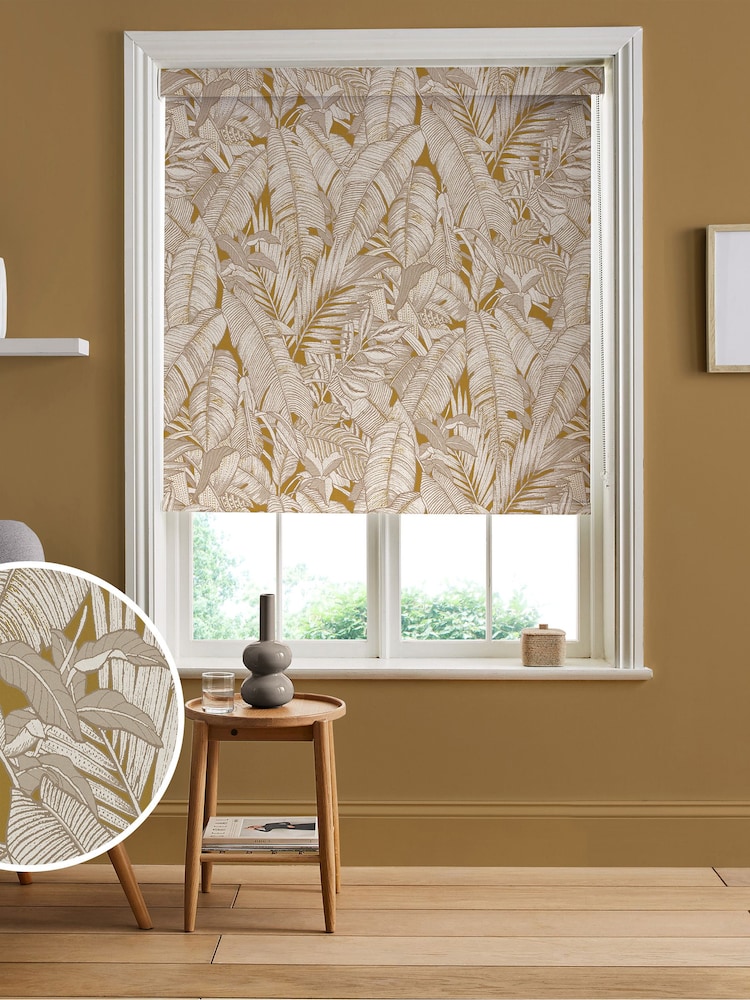 Graham & Brown Turmeric Yellow Paradys Made to Measure Roller Blind - Image 1 of 6