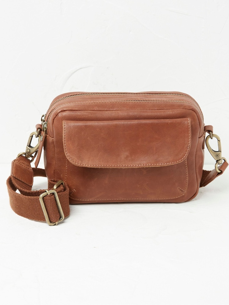 FatFace Oslo Brown Camera Bag - Image 1 of 5