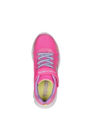 Skechers Pink Wavy Lites Eureka Shine Black Kids Trainers - Image 4 of 5