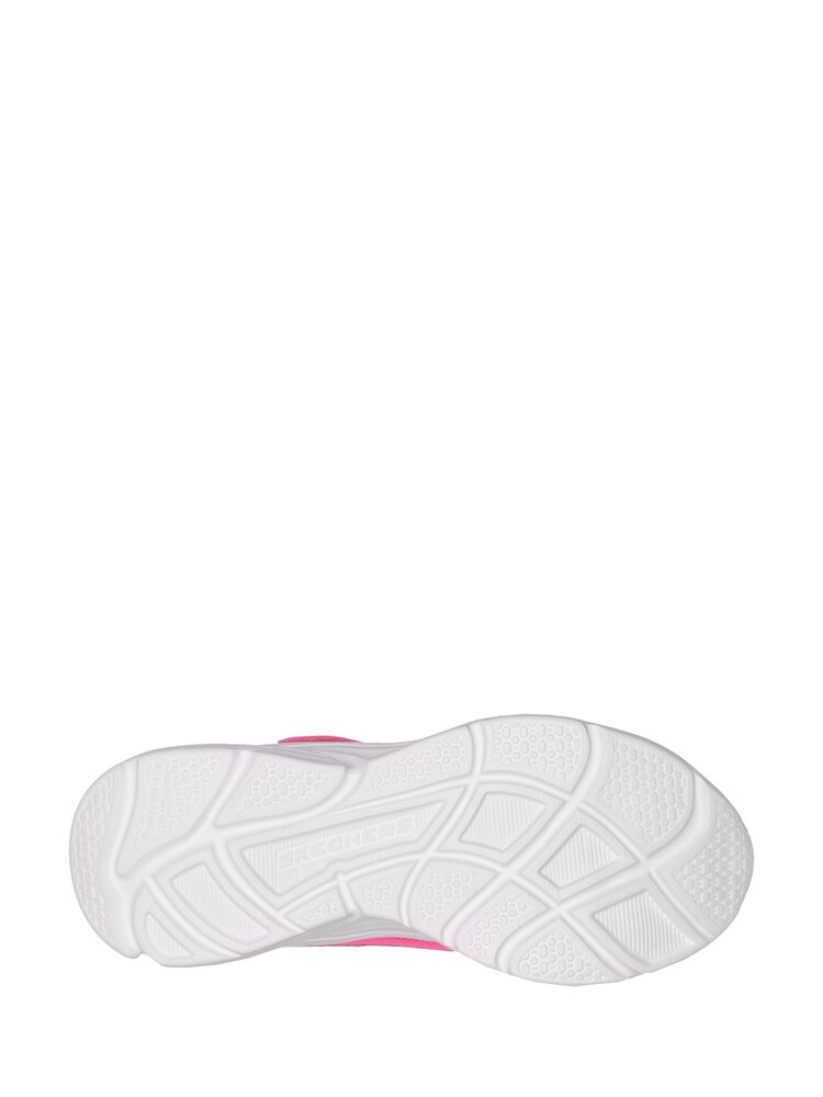 Skechers Pink Wavy Lites Eureka Shine Black Kids Trainers - Image 5 of 5