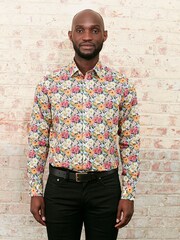 Simon Carter Yellow Melody Bloom Shirt - Image 1 of 4