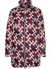 Tommy Hilfiger Red Rwb Monogram Printed Down Coat - Image 4 of 6