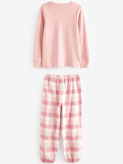Pink Unicorn Woven Check Pyjamas (3-16yrs) - Image 6 of 7