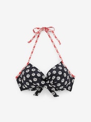 Mono Holzblock - Wattiertes Bikini-Oberteil mit tiefem Ausschnitt und Bügeln - Bild 1 von 5