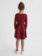 Reiss Berry Marnie Square Neck Knitted Dress - Image 5 of 7