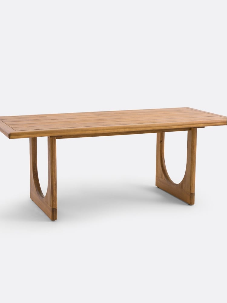 La Redoute Intérieurs Acacia Douve 6 To 8-Seater Garden Table in Solid Acacia - Image 2 of 3 La Redoute Intérieurs Acacia Douve 6 To 8-Seater Garden Table in Solid Acacia - Image 2 of 3