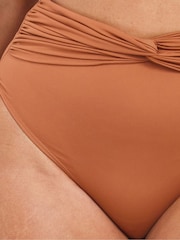 Simply Be Brown Bikini Bottoms - Image 4 of 4
