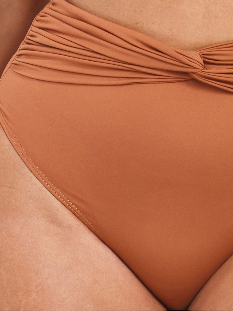 Simply Be Brown Bikini Bottoms - Image 4 of 4