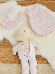 JoJo Maman Bébé Pink Rosie Baby Doll Set - Image 11 of 11