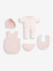 JoJo Maman Bébé Pink Rosie Baby Doll Set - Image 7 of 9