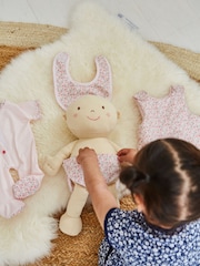 JoJo Maman Bébé Pink Rosie Baby Doll Set - Image 8 of 9