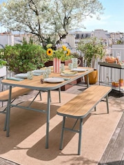 La Redoute Intérieurs Sage Green Fleury Wheeled Storage Trolley in Steel - Image 1 of 4