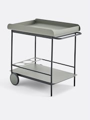 La Redoute Intérieurs Sage Green Fleury Wheeled Storage Trolley in Steel - Image 2 of 4