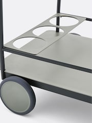 La Redoute Intérieurs Sage Green Fleury Wheeled Storage Trolley in Steel - Image 3 of 4