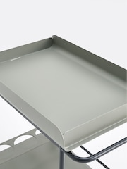 La Redoute Intérieurs Sage Green Fleury Wheeled Storage Trolley in Steel - Image 4 of 4