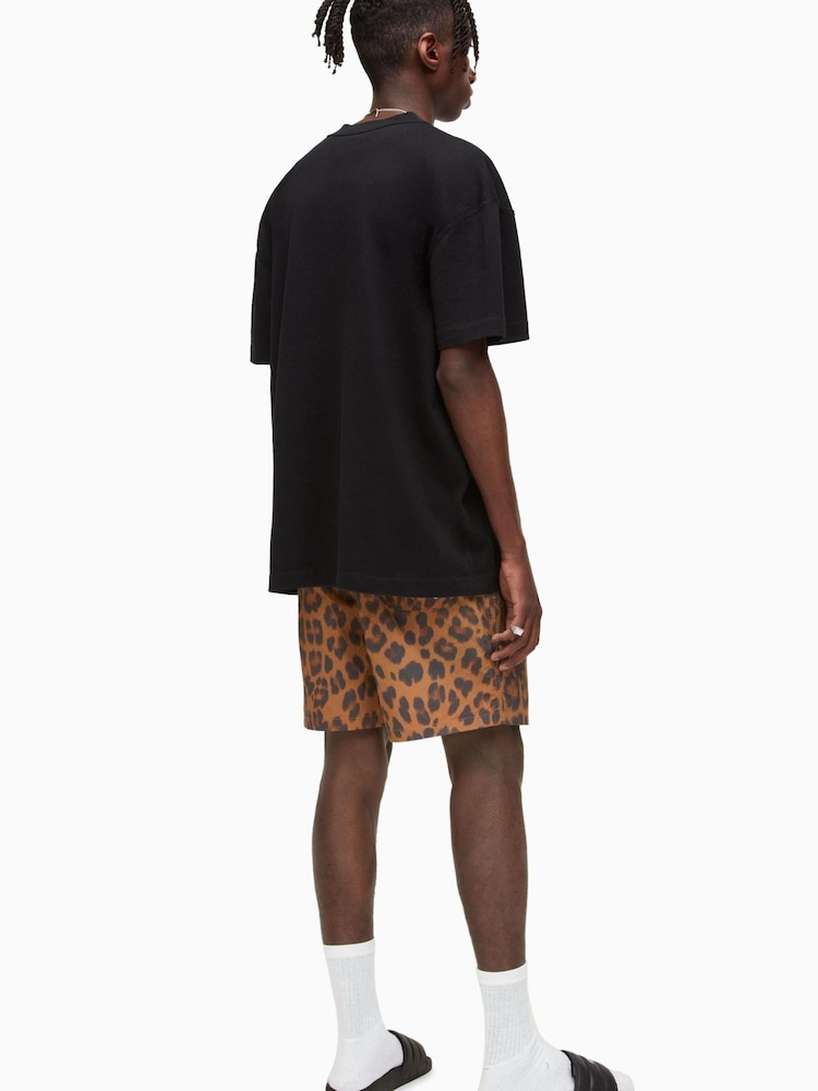 AllSaints Brown Chita Swim Shorts - Image 2 of 6