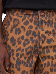 AllSaints Brown Chita Swim Shorts - Image 5 of 6
