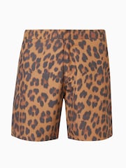 AllSaints Brown Chita Swim Shorts - Image 6 of 6