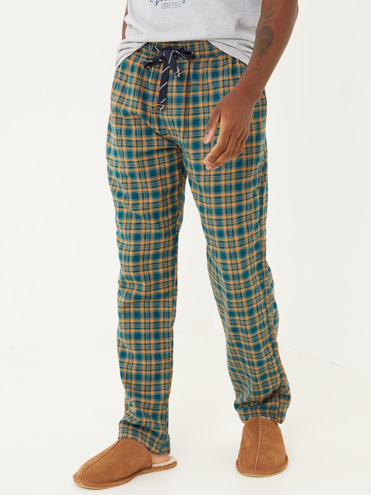 FatFace Light Green Sherbourne Pyjama Bottoms - Image 1 of 4 FatFace Light Green Sherbourne Pyjama Bottoms - Image 1 of 4