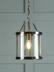 Laura Ashley Brass Harrington Pendant 1 Light Ceiling Light - Image 1 of 4