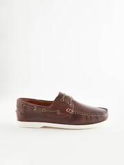 Chestnut Brown Classic Leather Boat Shoes - Image 2 of 7