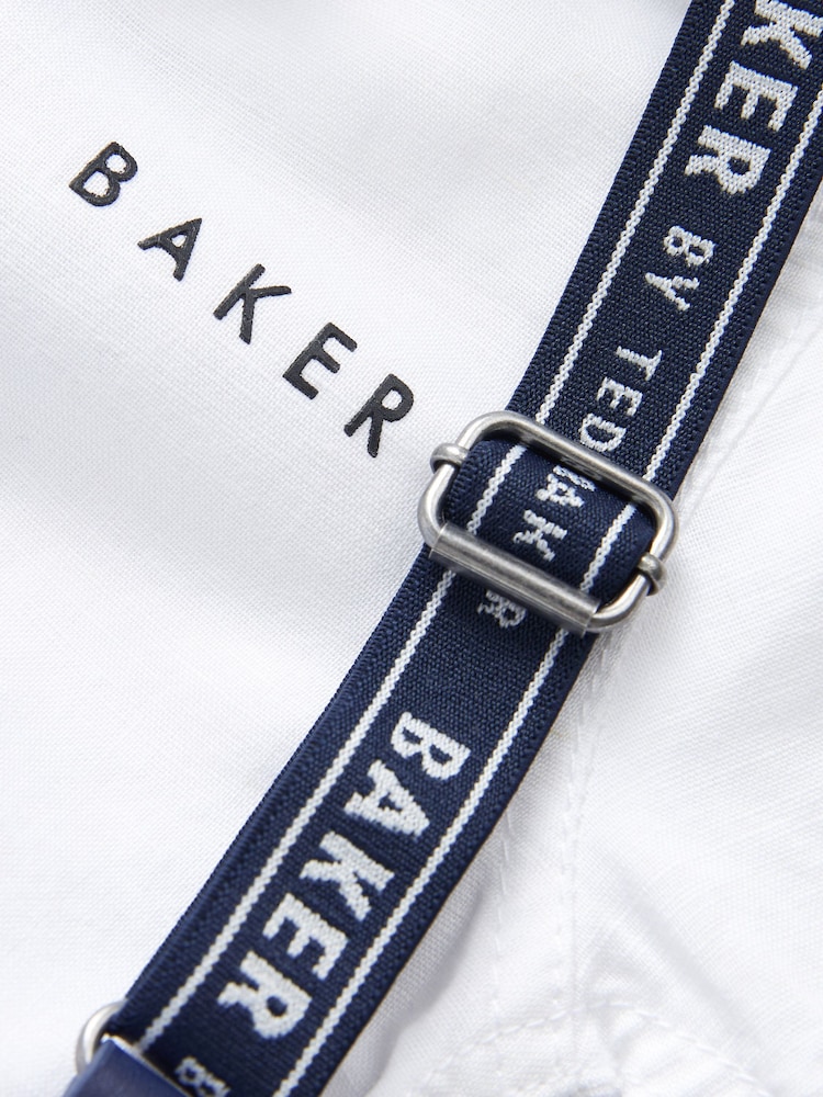 أزرق داكن/أبيض - حزمة من 3 قطع، قميص وشورت وحمالات من Baker By Ted Baker - صورة 12 من 12