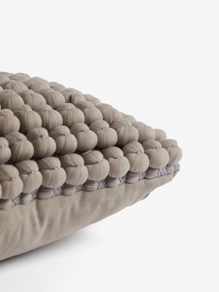 Grey 43 x 43cm Global Bobble Cushion - Image 2 of 6