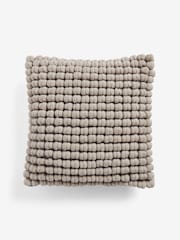 Grey 43 x 43cm Global Bobble Cushion - Image 5 of 6