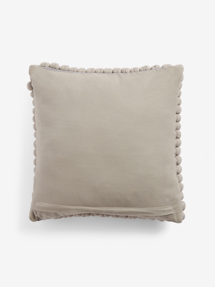 Grey 43 x 43cm Global Bobble Cushion - Image 6 of 6