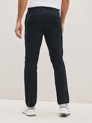 Navy Blue Slim Fit Shower Resistant Golf Stretch Chino Trousers - Image 3 of 9