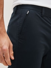 Navy Blue Slim Fit Shower Resistant Golf Stretch Chino Trousers - Image 4 of 9