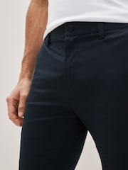 Navy Blue Slim Fit Shower Resistant Golf Stretch Chino Trousers - Image 5 of 9